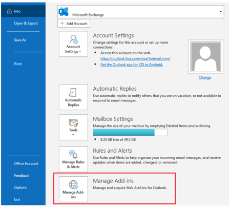 Dynamics 365 Add-in for Outlook