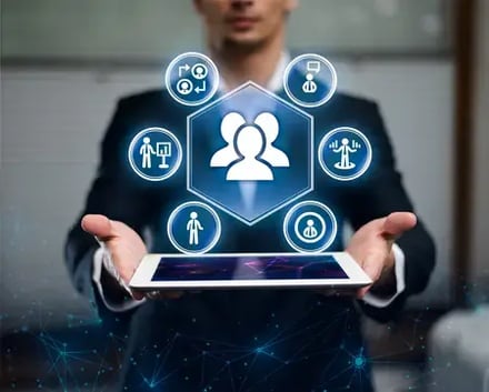Human Resources Concept With Man