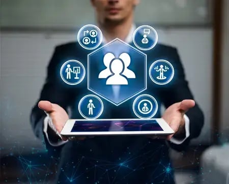Human Resources Concept With Man