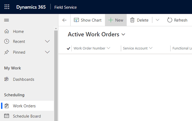 schedule a work order