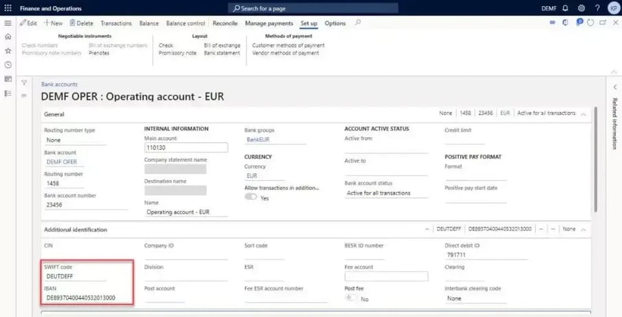 Step 3: Setup Bank Master