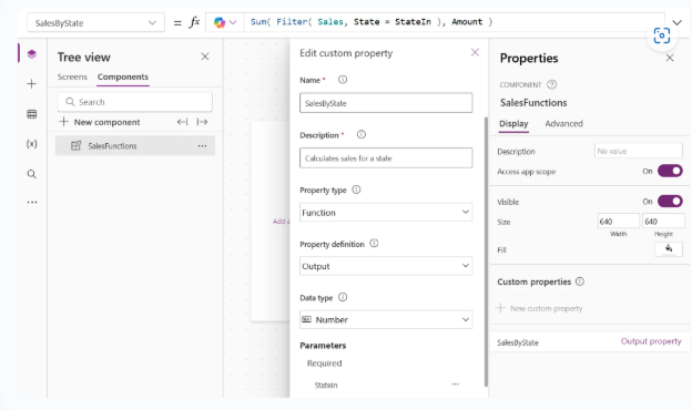 Component Properties in Power Apps
